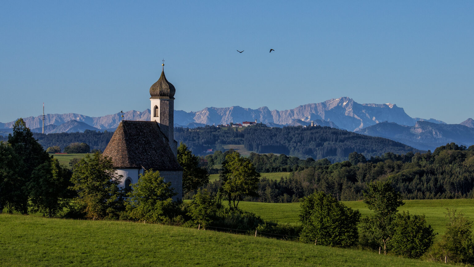 Wessobrunn in Bildern kirche hügel