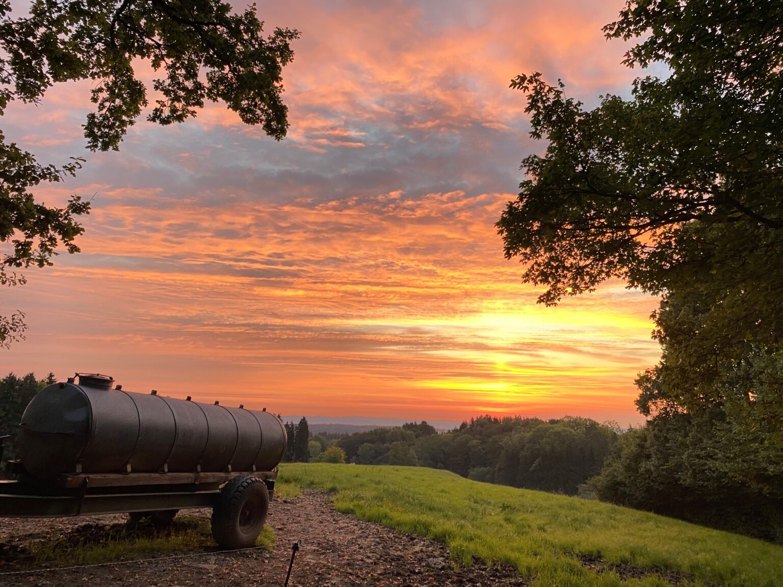 Wessobrunn in Bildern sonnenuntergang